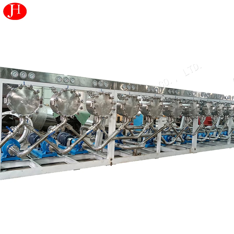 Ελέγχεται από PLC από ανοξείδωτο χάλυβα γλυκό πατάτα άμυλο μηχανή για το καθαρισμό αλέσεως συσκευασία
