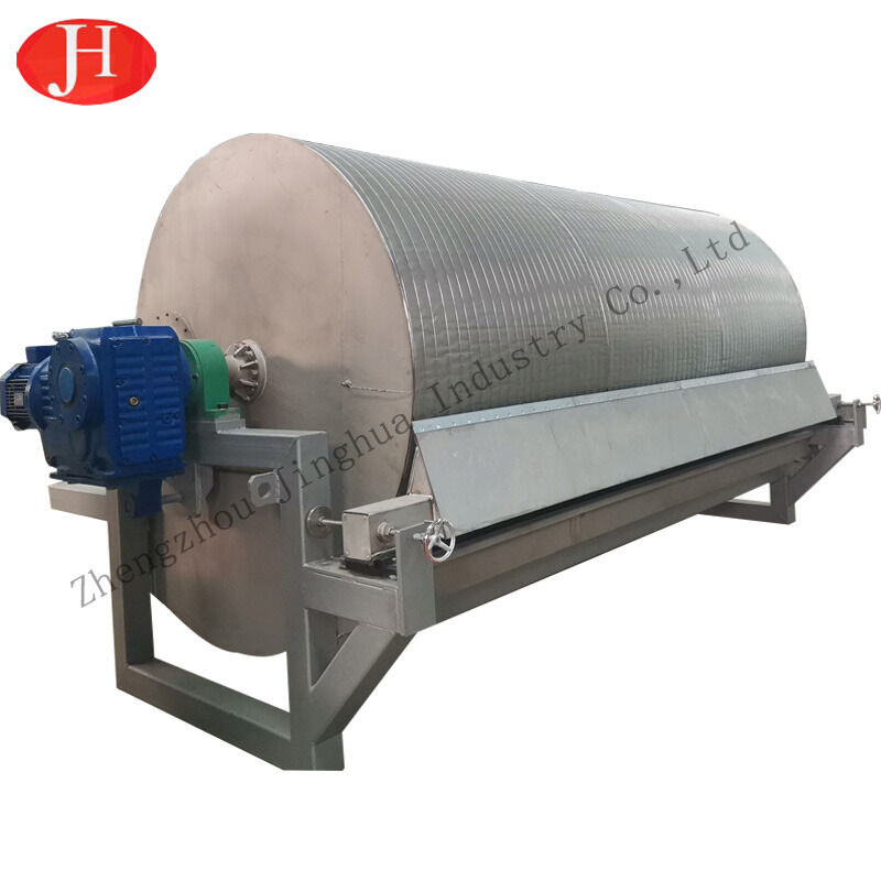 Stainless Steel Screen Sweet Potato Starch Vacuum Filter Machine Continuous Processing Type Separating Function Equipment