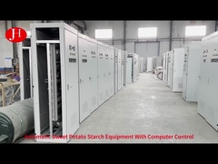 Προσαρμοσμένη μηχανή αλεύρου γλυκών πατάτας με υλικό από ανοξείδωτο χάλυβα και έλεγχο PLC