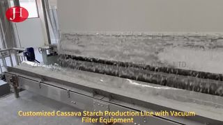 Stainless Steel Cassava Starch Rotary Vacuum Filter Multifunction Food Processing Machine